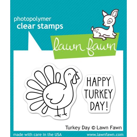 Szilikonbélyegző LF359, Turkey Day -  Pulyka / Lawn Fawn Clear Stamps (1 db)