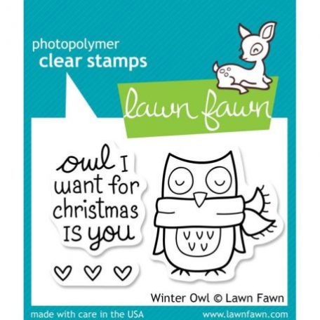 Szilikonbélyegző LF434, Clear Stamps / Winter Owl -  (1 db)