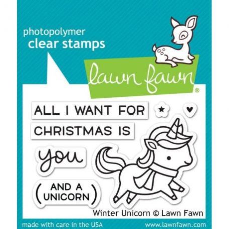 Szilikonbélyegző LF1218, Clear Stamps / Winter Unicorn -  (1 db)