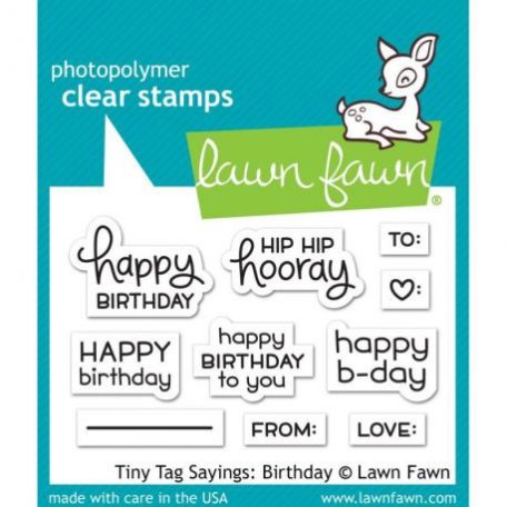 Szilikonbélyegző LF1421, Clear Stamps / Tiny Tag Sayings: Birthday -  (1 db)