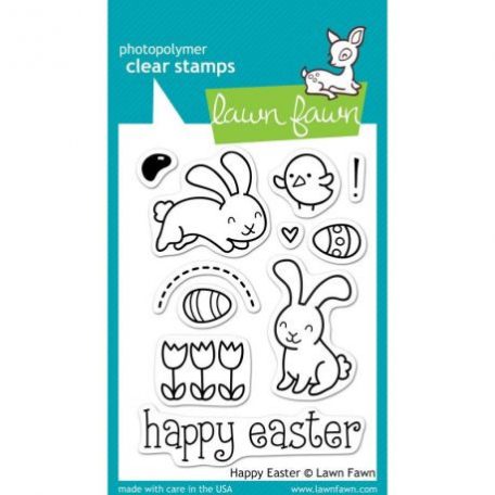 Szilikonbélyegző LF453, Clear Stamps / Happy Easter -  (1 db)