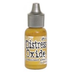   Ranger Distress Oxide Tintapárna Utántöltő - Fossilized Amber - Tim Holtz Oxide Re-Inker (1 db)