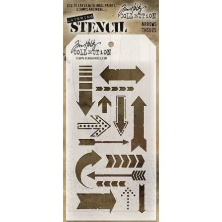 Stencil THS025, Layered Stencil / Tim Holtz - Arrows (1 db)