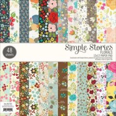   Papírkészlet 12", Hello Lovely / Paper Pad - Floral (48 lap)