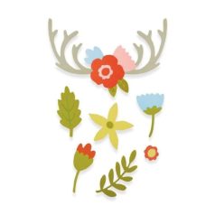   SIZZIX vágósablon 662095, Thinlits / Country Florals (1 db)