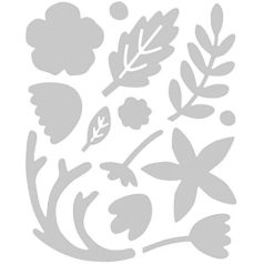   SIZZIX vágósablon 662095, Thinlits / Country Florals (1 db)