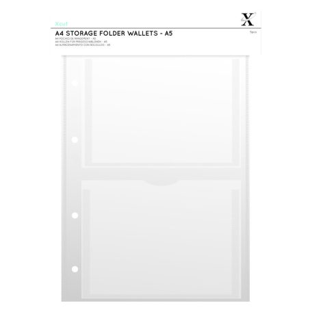 Lefűzhető tárolózseb A4, Storage / Folder Wallets - A5 osztás (5 db)
