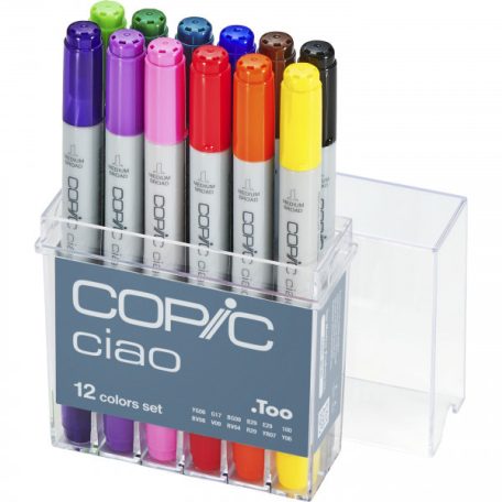 Copic Ciao alkoholos marker - Alap készlet - 12 basic colors (12 db)