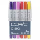 Copic Ciao alkoholos marker készlet - Alap színek - 12 basic colors (12 db)