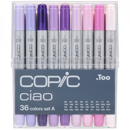 COPIC Grafikai filctoll készlet A, Copic Ciao Set A (36 db)