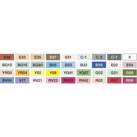 Copic Grafikai filctoll készlet B, Copic Ciao Set B (36 db)