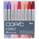 Copic Grafikai filctoll készlet B, Copic Ciao Set B (36 db)