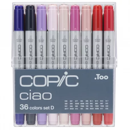 COPIC Copic Ciao alkoholos marker - D készlet (36 db)