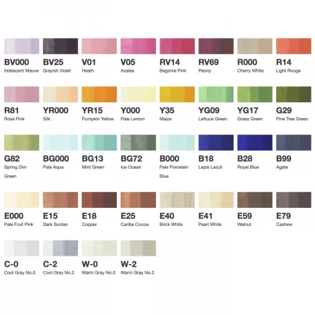 COPIC Copic Ciao alkoholos marker - E készlet (36 db)