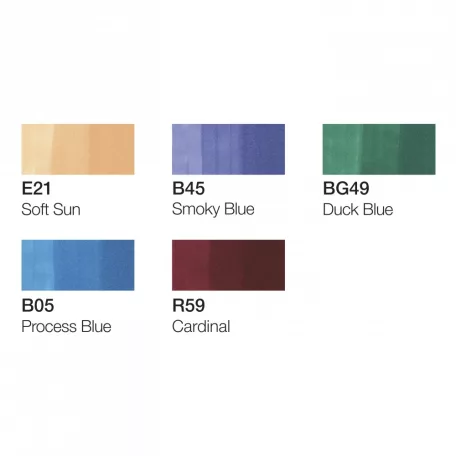 Copic Ciao alkoholos marker készlet, Manga 2 - (5+1 db)