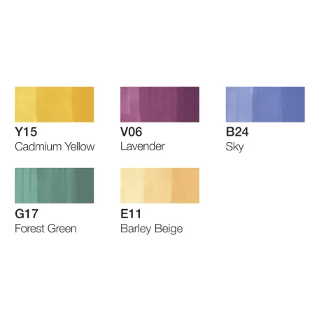 Copic Ciao alkoholos marker készlet, Manga 1 - (5+1 db)