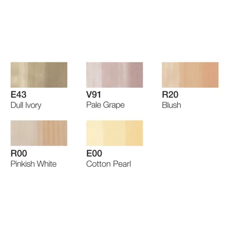 Copic Ciao alkoholos marker készlet - Skin tones (5+1 db)