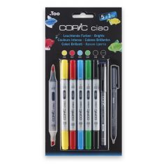 Copic Ciao alkoholos marker készlet, Brights (5+1 db)