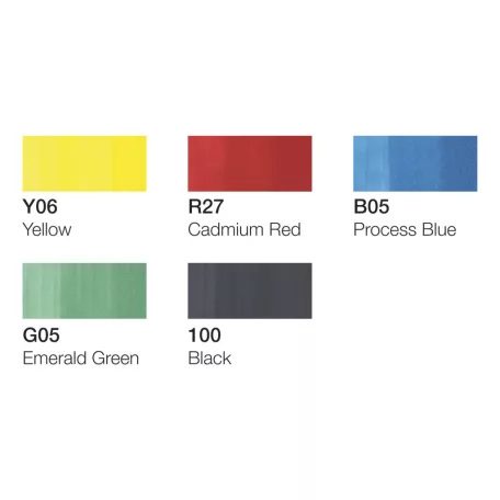 Copic Ciao alkoholos marker készlet, Brights (5+1 db)