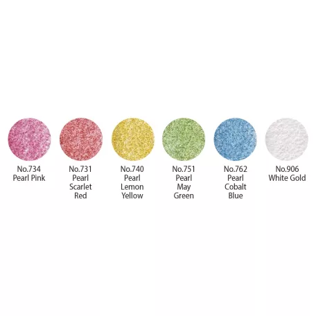 Kuretake Gansai Tambi Set Metallic & Pearl / Pearl Colors - akvarell festék készlet (6 szín)