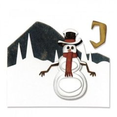   SIZZIX vágósablon 662422, Thinlits / Tim Holtz - Snowman Scene (1 db)