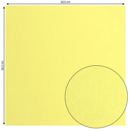 Scrapbook alapkarton 12" (30 cm) - Crocus - Sáfrány - Texturált felületű - Cardstock texture (1 ív)