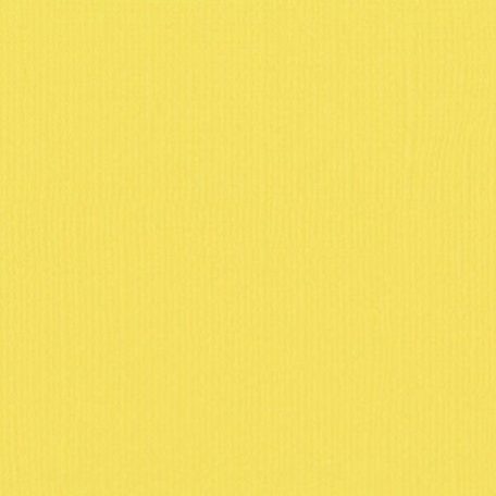 Scrapbook alapkarton 12" (30 cm) - lemon yellow - citromsárga - Texturált felületű - Cardstock texture (1 ív)