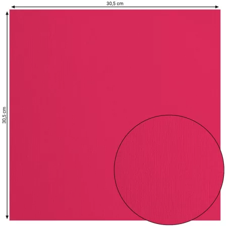 Scrapbook alapkarton 12" (30 cm) - Coral - Korall - Texturált felületű - Cardstock texture (1 ív)