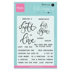   Szilikonbélyegző , Stamps / Giftwrapping: Gift of love (1 csomag)