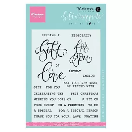 Szilikonbélyegző , Stamps / Giftwrapping: Gift of love (1 csomag)