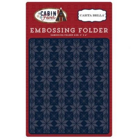 Domborító mappa , Cabin Fever / Embossing Folder - Fair Isle (1 db)