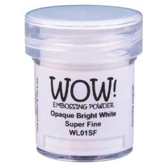   Domborító por 15ml / Super Fine, Opaque /Bright White - WOW! Embossing Powder (1 db)
