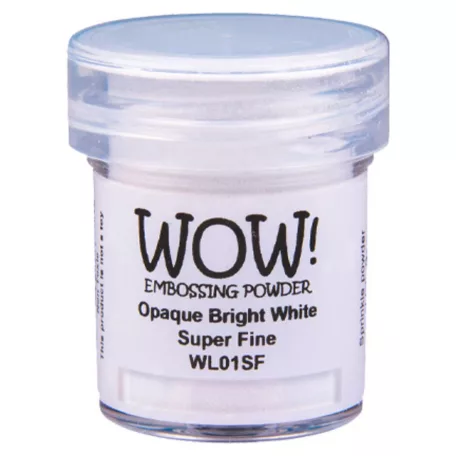 Domborító por 15ml / Super Fine, Opaque /Bright White - WOW! Embossing Powder (1 db)