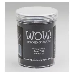   Domborító por 160ml / Super Fine, Nagy kiszerelés/Primary Ebony - WOW! Embossing Powder (1 db)