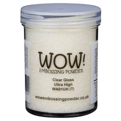   Domborító por 160ml / Ultra High, Nagy kiszerelés/Clear Gloss - WOW! Embossing Powder (1 db)
