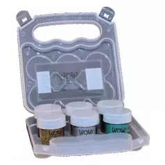   Taroló Üres 6 x 15ml, Kit Case Empty/Powder Arts Empty Wow Embossing Kit Case - WOW! Embossing Powder (1 db)