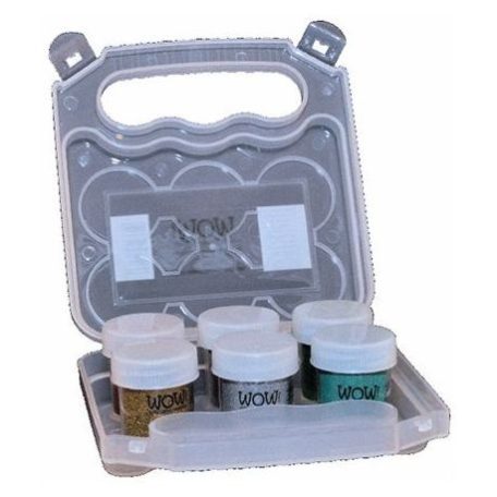 Taroló Üres 6 x 15ml, Kit Case Empty/Powder Arts Empty Wow Embossing Kit Case - WOW! Embossing Powder (1 db)