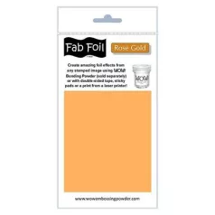   Fólia Pack 1mtr x 10.1cm, Fabulous Foil/Rose Gold - WOW! Embossing Powder (1 db)