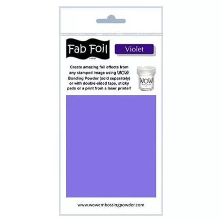 Fólia Pack 1mtr x 10.1cm, Fabulous Foil/Violet - WOW! Embossing Powder (1 db)