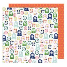   Scrapbook papír 12", Dear Lizzy - Star Gazer / Tick Tock -  (1 ív)