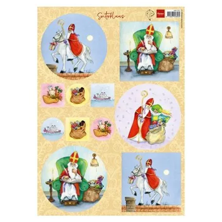 Kivágóminta Hetty's Sinterklaas -  (1 ív)