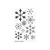 Szilikonbélyegző CS-235, Clear Stamps / Snowflake Splendor (1 csomag)