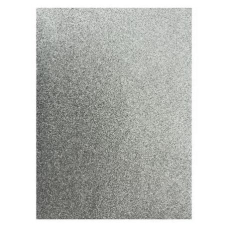 5 db - Ezüst Csillámos Dekorgumi 22x30cm / 2mm, Foam / Glitter Foam Sheets Silver