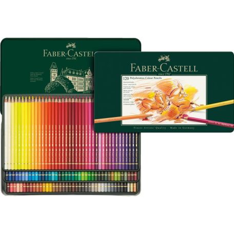 Faber-Castell Polychromos színes ceruza készlet / Fémdobozban - (120 db)