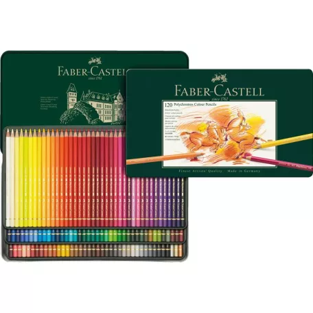 Faber-Castell Polychromos színes ceruza készlet / Fémdobozban - (120 db)