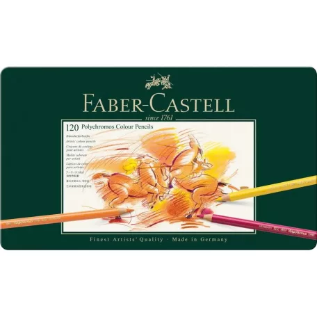 Faber-Castell Polychromos színes ceruza készlet / Fémdobozban - (120 db)