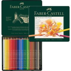   Faber-Castell Polychromos színes ceruza készlet / Fémdobozban - (24 db)