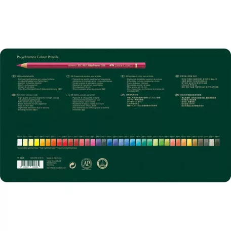 Faber-Castell Polychromos színes ceruza készlet / Fémdobozban - (36 db)