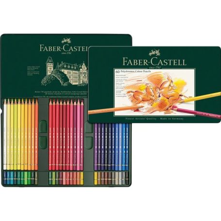 Faber-Castell Polychromos színes ceruza készlet / Fémdobozban - (60 db)