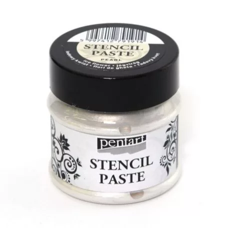 Stencilező paszta / gyöngyház - jégvirág (50 ml)